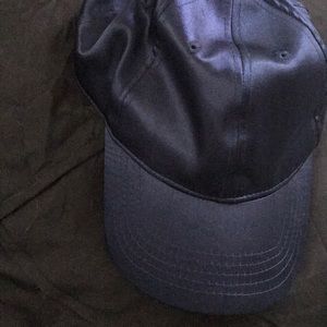 Silky blue hat